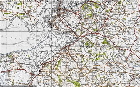 Historic Ordnance Survey Map Of Newtown 1947