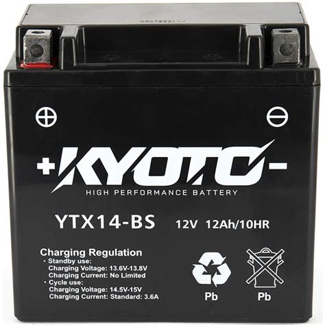 Batterie GTX14 BS SLA AGM Kyoto Moto Dafy Moto Batterie Moto