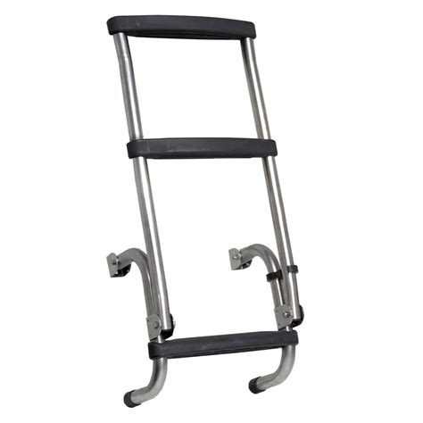 ss face mount ladder  step smart marine