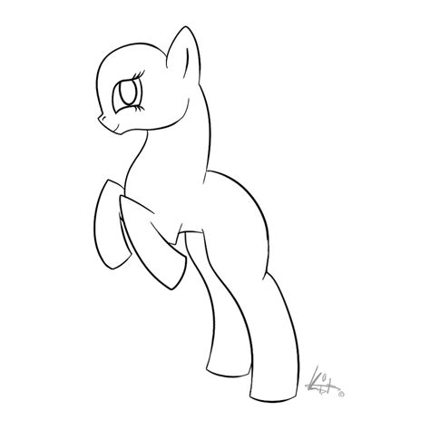 Mlp Base, Standing pose by KitYourCutie on deviantART