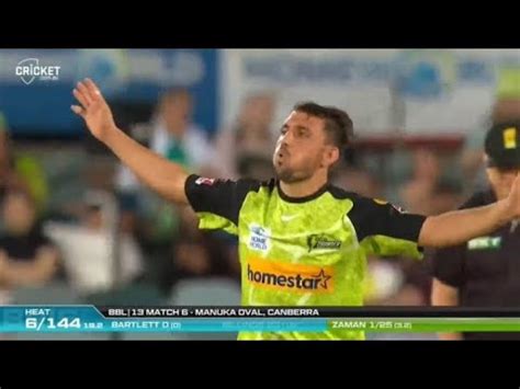 Zaman Khan Bowling In Bbl Today L Zaman Wickets For Sydney Thunder In