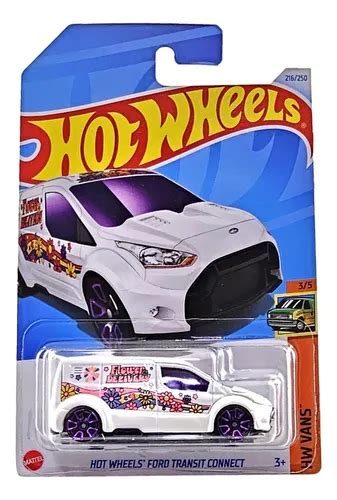 Carrinho Hot Wheels Ford Transit Connect T Hunt Branco MercadoLivre