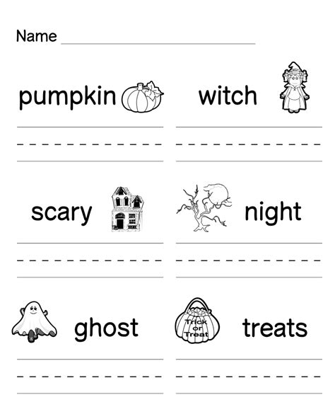 15 Best Halloween Handwriting Worksheets