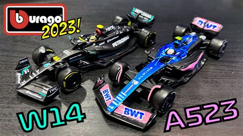 2023 Bburago 143 F1 Diecast Overview Mercedes W14 And Alpine A523