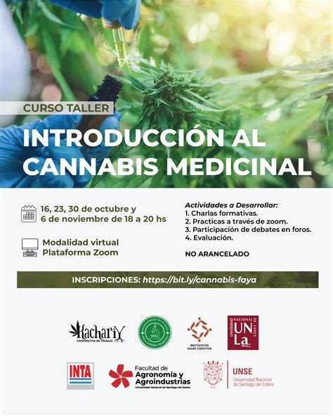 Curso Taller Introducci N Al Cannabis Medicinal Facultad De