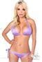 Lavender Glitter Rhinestone Pucker Back Bikini Spicylegs