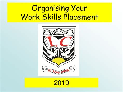 Organising Your Work Skills Placement Ppt Download