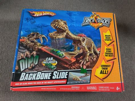 HOT WHEELS DINO Backbone Slide Playset Daring Dino Stunts Stunt Set PicClick UK