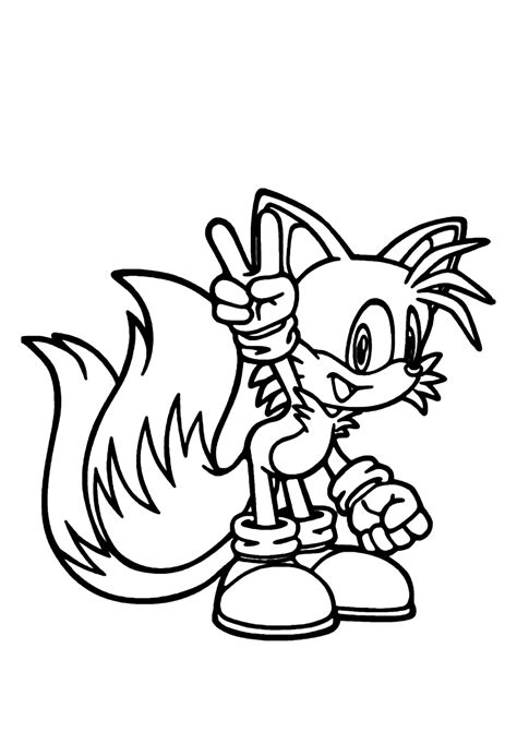 Sonic Tails Para Colorir Imprimir Desenhos