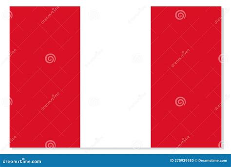 Flag of Peru. Peruvian National Symbol in Official Colors. Template ...