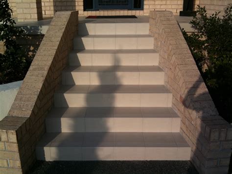 TH Tiling: Front porch & set of stairs. September 23rd, 2010.