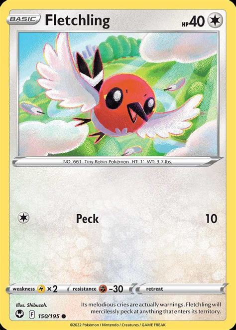 Fletchling swsh12 150 Pokémon Card Database PokemonCard