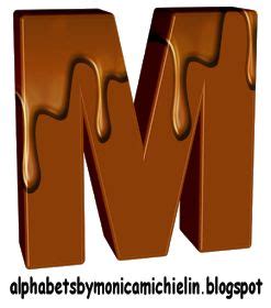 The Letter M Is Made Up Of Melted Chocolate