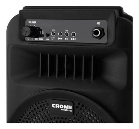 Crown Mustang Parlante Bluetooth 2000w Djs 620bt Color Negro OpenFactory