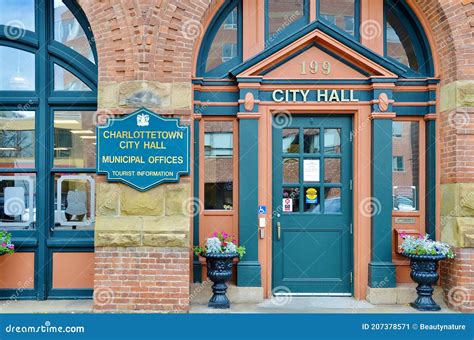 Charlottetown City Hall Canada Editorial Photo Image Of Colorful