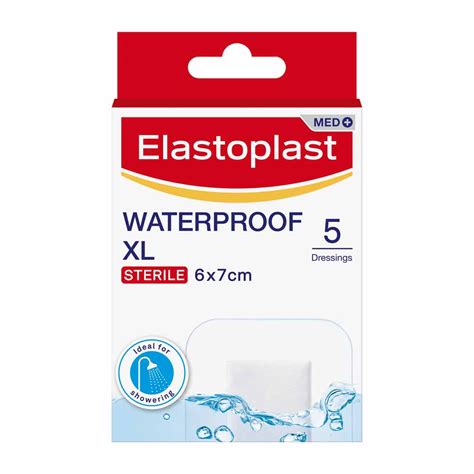 Elastoplast Waterproof Plasters 6cm X 7cm Xl 5pk Wilko