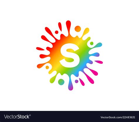 Letter Splash Logo Icon Design Royalty Free Vector Image