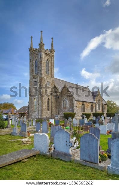 Saint Brigids Church Witn Cemetery Dublin Stock Photo 1386565262