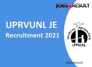 Uprvunl Je Recruitment Apply Online Vacancy Uprvunl Org