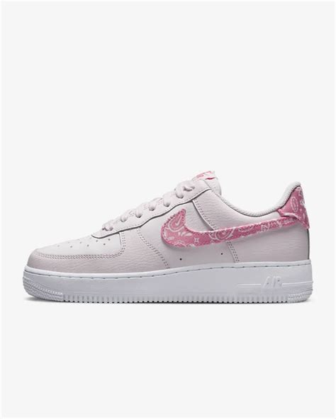 Womens Nike Air Force 1 07 Pink Paisley 5597 Free Shipping Sneaker Steal