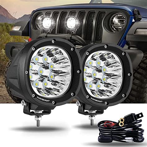 Auxbeam Luces LED Redondas De 4 Pulgadas De 90 W Para Todo Terreno 2