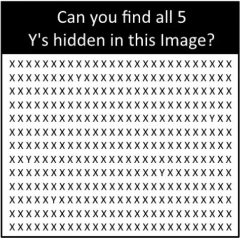 Brain Teaser For Testing Your Iq Can You Spot Ys Among Xs In The