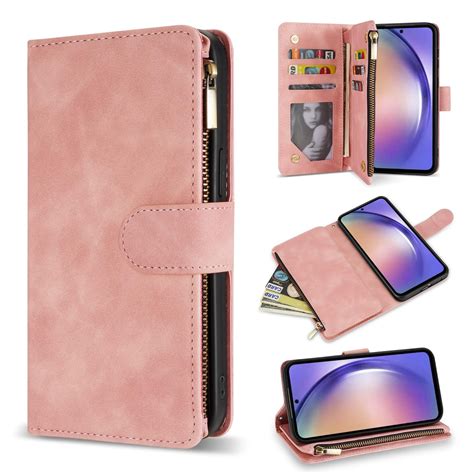 ZZXX Samsung Galaxy A54 5G Wallet Case With RFID Blocking Card Slot PU