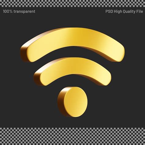 Premium PSD 3d Wireless Network Icon