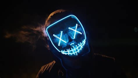 Neon Mask Wallpapers Wallpaper Cave