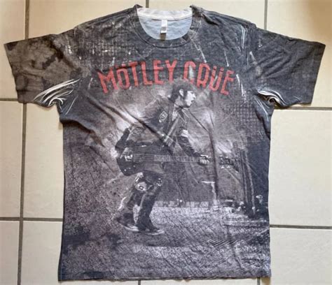 MOTLEY CRUE MÖTLEY Crüe 2015 Tour Shirt SAMMLUNGSAUFLÖSUNG RAR Vintage