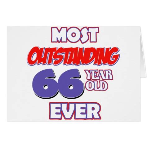 66 Year Old Birthday Designs Card Zazzle