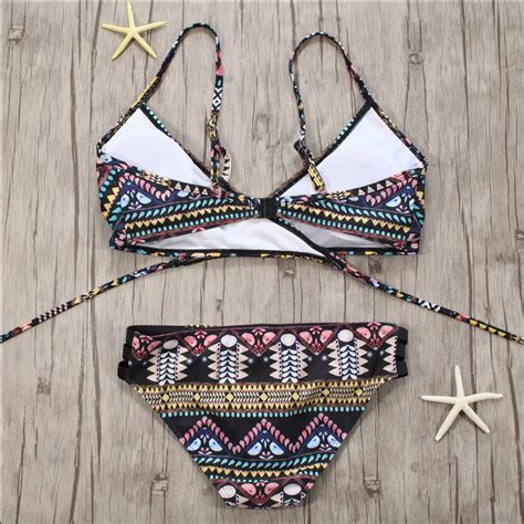 Tribal Bikini Tribal Swimsuit Aztec Bikini Push Up Bikini Women