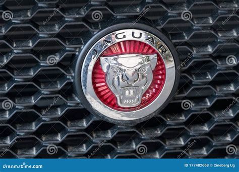 Jaguar emblem editorial stock photo. Image of auto, background - 177482668