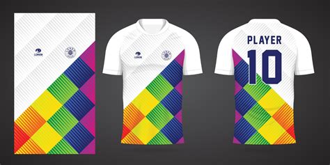 Colorful Football Jersey Sport Design Template 10891137 Vector Art At