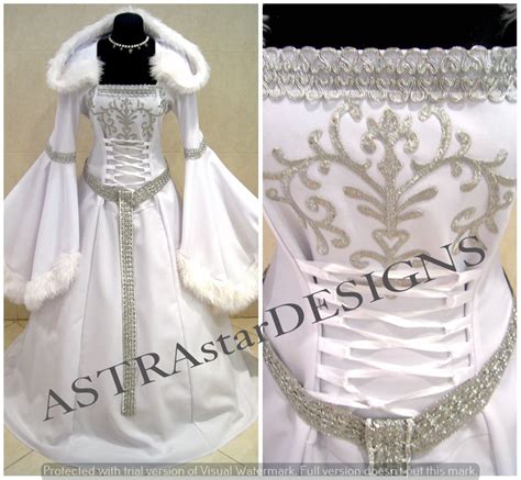 ALL SIZES Snow Ice Queen Narnia Costume Medieval Wedding Dress - Etsy UK