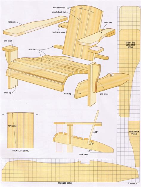 7 Most Searches Pdf Free Printable Adirondack Chair Plans Any Wood Plan