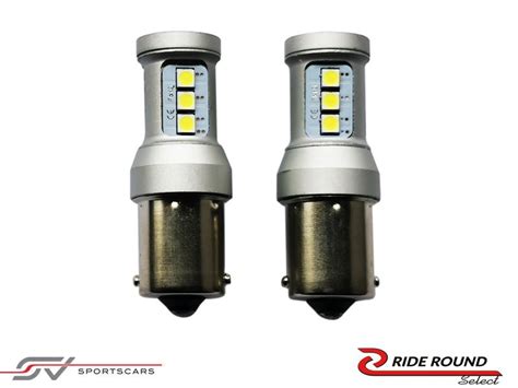 Set P21W wit canbus SMD LED BA15S bajonetlamp (Nieuw) – Rideround