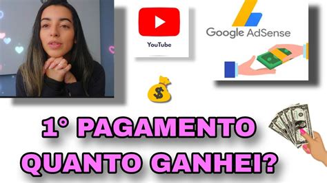 Mostrei Meu Primeiro Pagamento Do Youtube Mostrei Os Valores