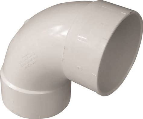 Genova 420 Sanitary Pipe Elbow 90 Deg 4 In Hub PVC