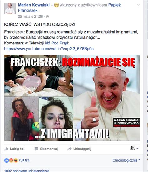 Biedny Polski Katolik Patrzy Na Franciszka Newsweek