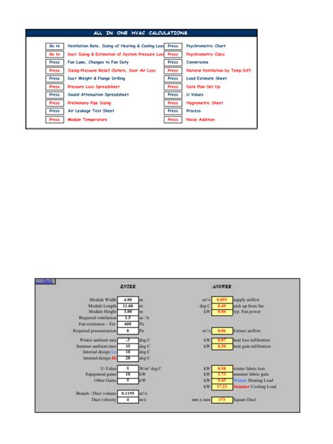 All in One HVAC Calculation | PDF | Humidity | Building Materials