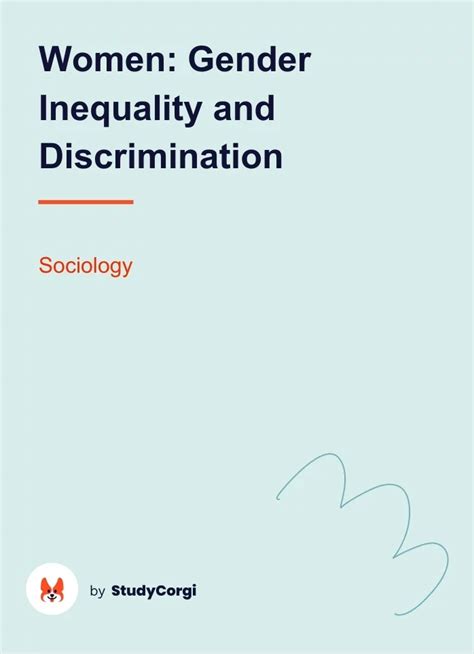 Women Gender Inequality And Discrimination Free Essay Example