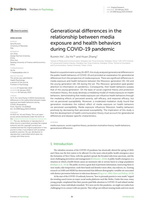 Pdf Generational Differences In The Relationship Between Media