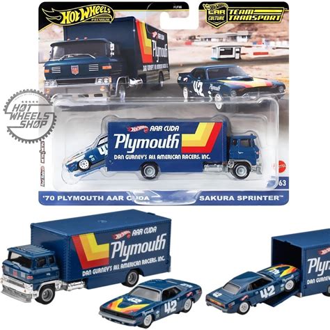 Hot WHEELS TEAM TRANSPORT 70 PLYMOUTH AAR CUDA X SAKURA SPRINTER Shopee Philippines