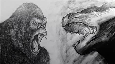 How To Draw Godzilla Vs King Kong Easy Godzilla Kong Vs King Leaked