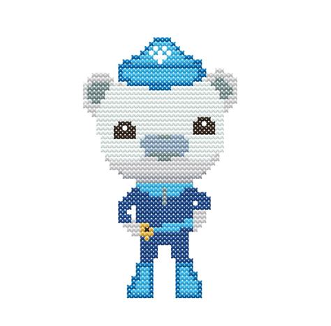 Captain Barnacles Octonauts Inspired Cross Stitch Pattern Instant Pdf