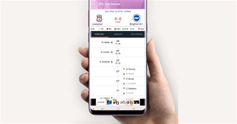 EPL Live Scores Android App Softrealm Apps Solutions