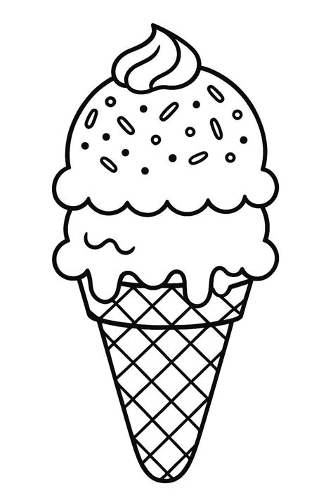 Colorir Sorvete - 15 Desenhos de Sorvete para colorir e imprimir