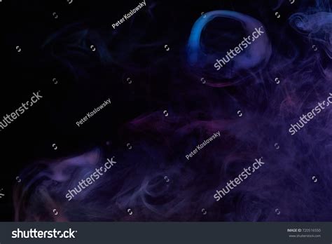 Blue Purple Vape Smoke On Black Stock Photo Shutterstock