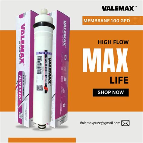 Pvc Valemax Gpd Membrane For Reverse Osmosis Water Purifiers